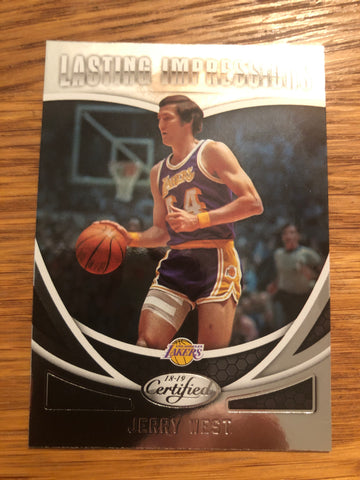 JERRY WEST 2018/19 Panini CERTIFIED * LASTING IMPRESSIONS * #12 LAKERS