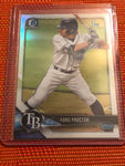 2018 Bowman Draft Chrome Refractor #BDC-105 Ford Proctor Tampa Bay Rays Card