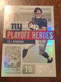 2018 Panini Playoff - Playoff Heroes  #4  ELI MANNING  GIANTS