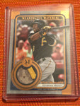 2019 Topps Museum Sterling Marte Veterans Day #/35 SP PIRATES