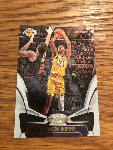 2018-19 Panini Certified Base #69 Brandon Ingram