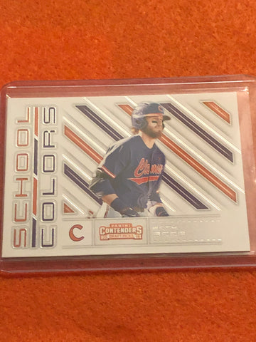 2018 Panini Contenders Draft Picks Baseball School Colors #18 Seth Beer Astros