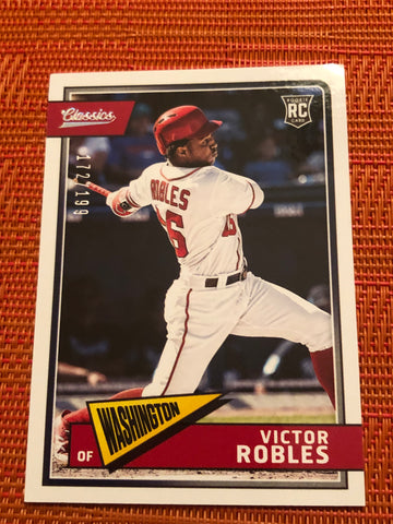 2018 Chronicles Baseball Victor Robles Rookie Classics Parallel #/199