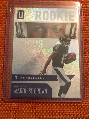 2019 Panini Unparalleled Football Rookie Focus #RF-MB Marquise Brown
