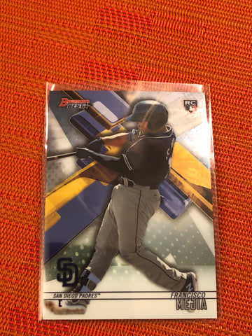 Francisco Mejia 2018 Bowman's Best RC #56 San Diego Padres Rookie Card Topps NM+