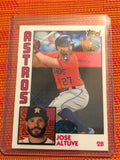 2019 Topps Series 1 1984 Silver Pack Chrome Base #T84-11 Jose Altuve