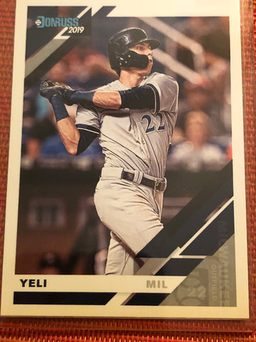 CHRISTIAN YELICH 2019 DONRUSS Baseball * NICKNAME VARIATION SP * SHORT PRINT