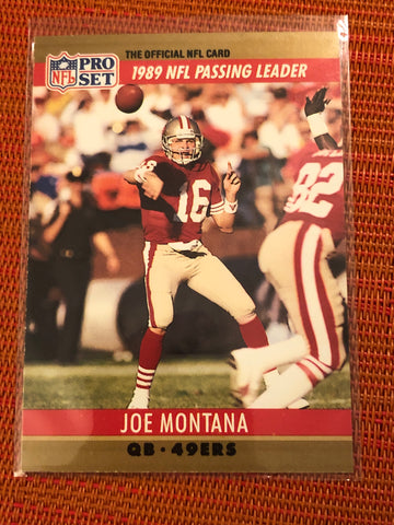 1990 Pro Set #8 League Leader Joe Montana San Francisco 49ers