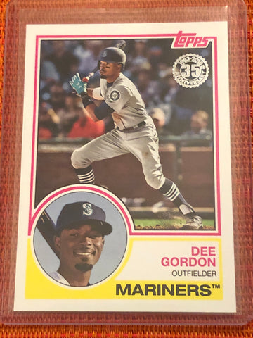 2018 Topps Update Series 1983 Design #83-24 Dee Gordon Seattle Mariners Card