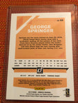 2019 DONRUSS GEORGE SPRINGER CAREER STATE LINE SLUGGING PCT, #65 AND #'D /468