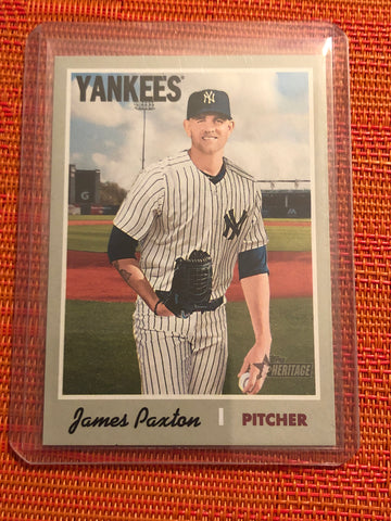 2019 Topps Heritage James Paxton #138 New York Yankees