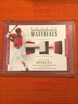 VICTOR ROBLES 2018 NATIONAL TREASURES ROOKIE MATERIALS TRIPLE PATCH #18/25 NATS