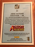 2019 DONRUSS JOSE ALTUVE ACTION ALL-STARS, #AA1 AND SERIAL #'D /999