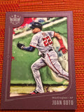 2019 Diamond Kings Framed Plum SP Variation Juan Soto Nationals #65