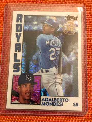 2019 Topps Series 1 1984 Silver Pack Chrome Base #T84-47 Adalberto Mondesi