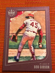 2019 Diamond Kings #123 Bob Gibson SP Short Print Plum Framed St. Louis Cardinals