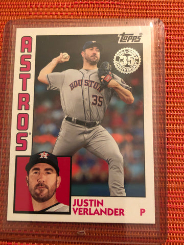 JUSTIN VERLANDER 2019 TOPPS SERIES 1 1984 TOPPS 35TH ANNIVERSARY #T84-58