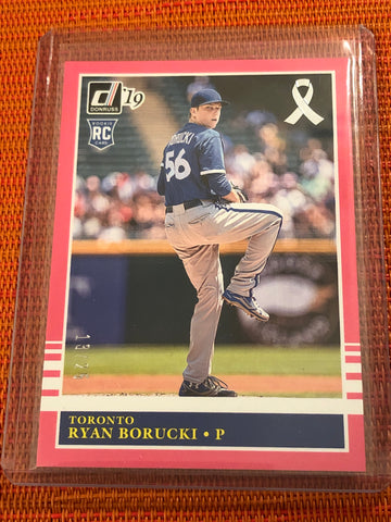 2019 Donruss Mothers Day Ribbon Pink Baseball Ryan Borucki