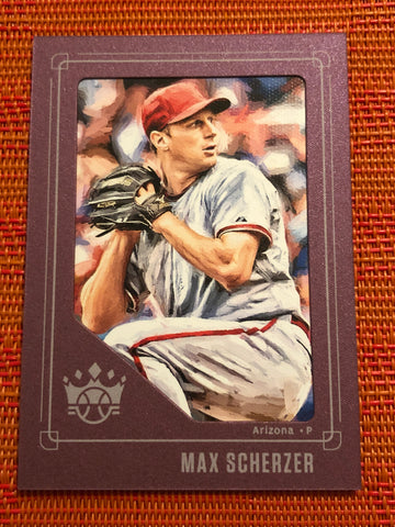 2019 Panini Diamond Kings 2003 DK Crowning Retro PLUM FRAME Max Scherzer