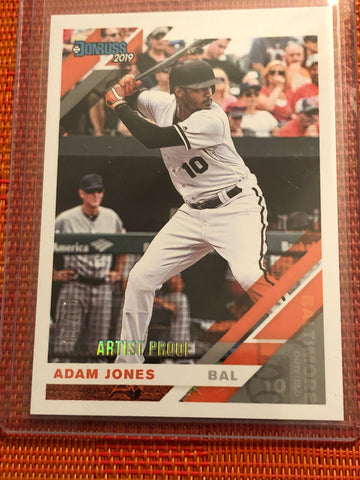 Adam Jones 2019 Donruss Artist Proof 71 1/10 EBay 1/1