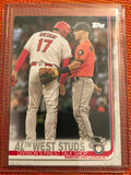 Shohei Ohtani/Alex Bregman 2019 Topps Series 1 #266 AL West Studs