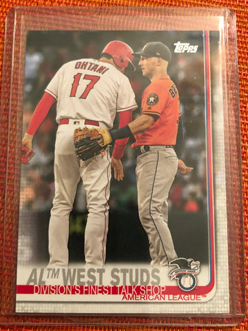 Shohei Ohtani/Alex Bregman 2019 Topps Series 1 #266 AL West Studs