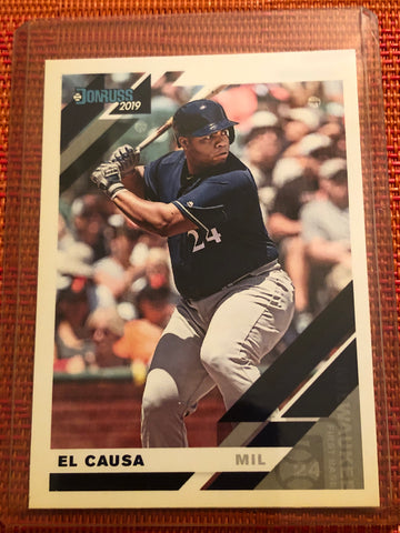 2019 Donruss Base Variation  #166  JESUS  AGUILAR   BREWERS