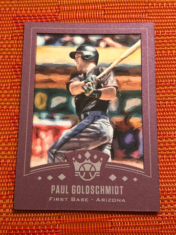 2019 Diamond Kings 2002 DK Retro Crowning Moment Framed Plum PG Paul Goldschmidt