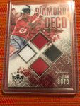 2019 DIAMOND KINGS "JUAN SOTO" (DIAMOND DECO) QUAD RELIC