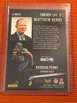 2018 Donruss Matthew Berry's Fantasy Life #18 Rashaad Penny Seattle Seahawks RC