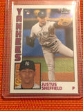 2019 Topps Series 1 1984 Silver Pack Chrome Base #T84-40 Justus Sheffield