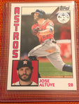 2019 TOPPS SERIES 1 1984 ANNIVERSARY CARD #T84-22 HOUSTON ASTROS JOSE ALTUVE