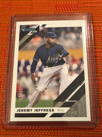 2019 Donruss Holo Back #94 Jeremy Jeffress /99 - NM-MT