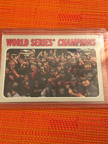 2019 Topps Heritage Base #1 Boston Red Sox - World Series Champion