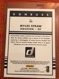 2019 Donruss Baseball Career Stat Line #234 Myles Straw /500