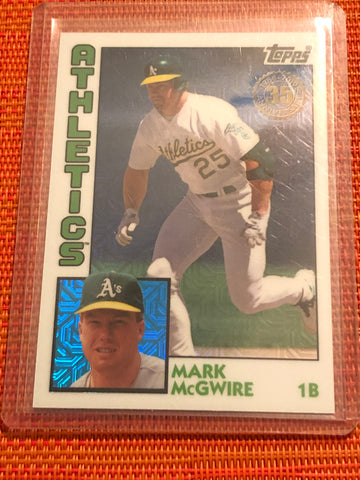 2019 Topps Series 1 1984 Silver Pack Chrome Base #T84-49 Mark McGwire