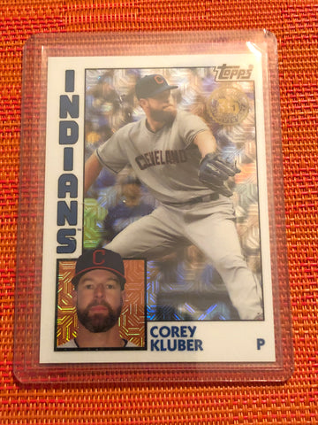 2019 Topps Series 1 1984 Silver Pack Chrome Base #T84-7 Corey Kluber