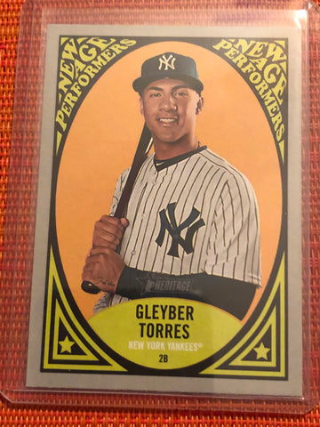 2019 Topps Heritage GLEYBER TORRES "New Age Performers" Insert Card #NAP-6!