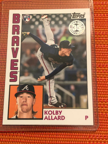 KOLBY ALLARD 2019 TOPPS SERIES 1 1984 TOPPS 35TH ANNIVERSARY #T84-81 RC