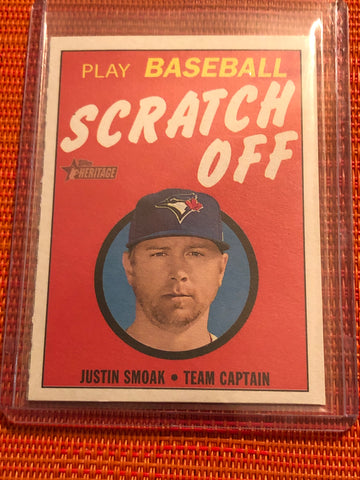 2019 Topps Heritage Justin Smoak Scratch Off Blue Jays!