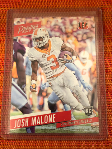 2017 Prestige Football Card #247 Josh Malone RC