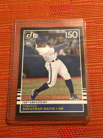 2019 Donruss Baseball 150th Anniversary Retro 1985 #221 Jonathan Davis /150