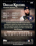 2019 Stadium Club Baseball Red Foil Parallel #148 Dallas Keuchel