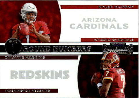 2019 Panini Contenders NFL 8 Dwayne Haskins/Kyler Murray - Washington Redskins/Arizona Cardinals (Round Numbers Set)