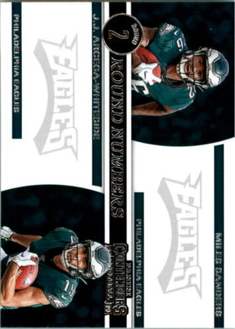 2019 Panini Contenders NFL 6 Miles Sanders/J.J. Arcega-Whiteside - Philadelphia Eagles (Round Numbers Set)