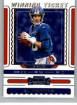 2019 Panini Contenders NFL 6 Eli Manning - New York Giants (Winning Tick. Set)