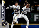 2020 Topps #72 Big Air, Big Hair - Milwaukee Brewers