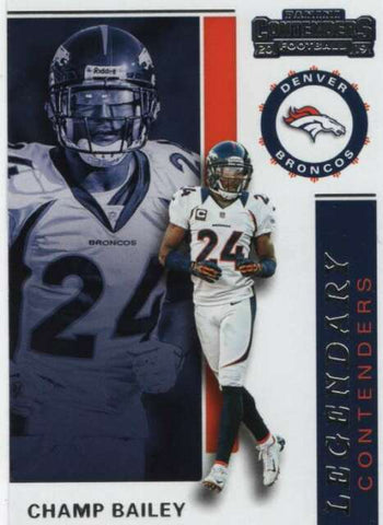 2019 Panini Contenders NFL 12 Champ Bailey - Denver Broncos (Legendary Contenders Set )