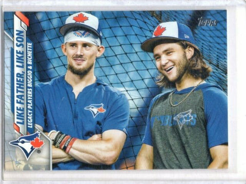 2020 Topps #61 Like Father, Like Son - Blue Jays