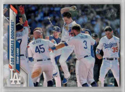 2020 Topps #245 Los Angeles Dodgers - Team Card